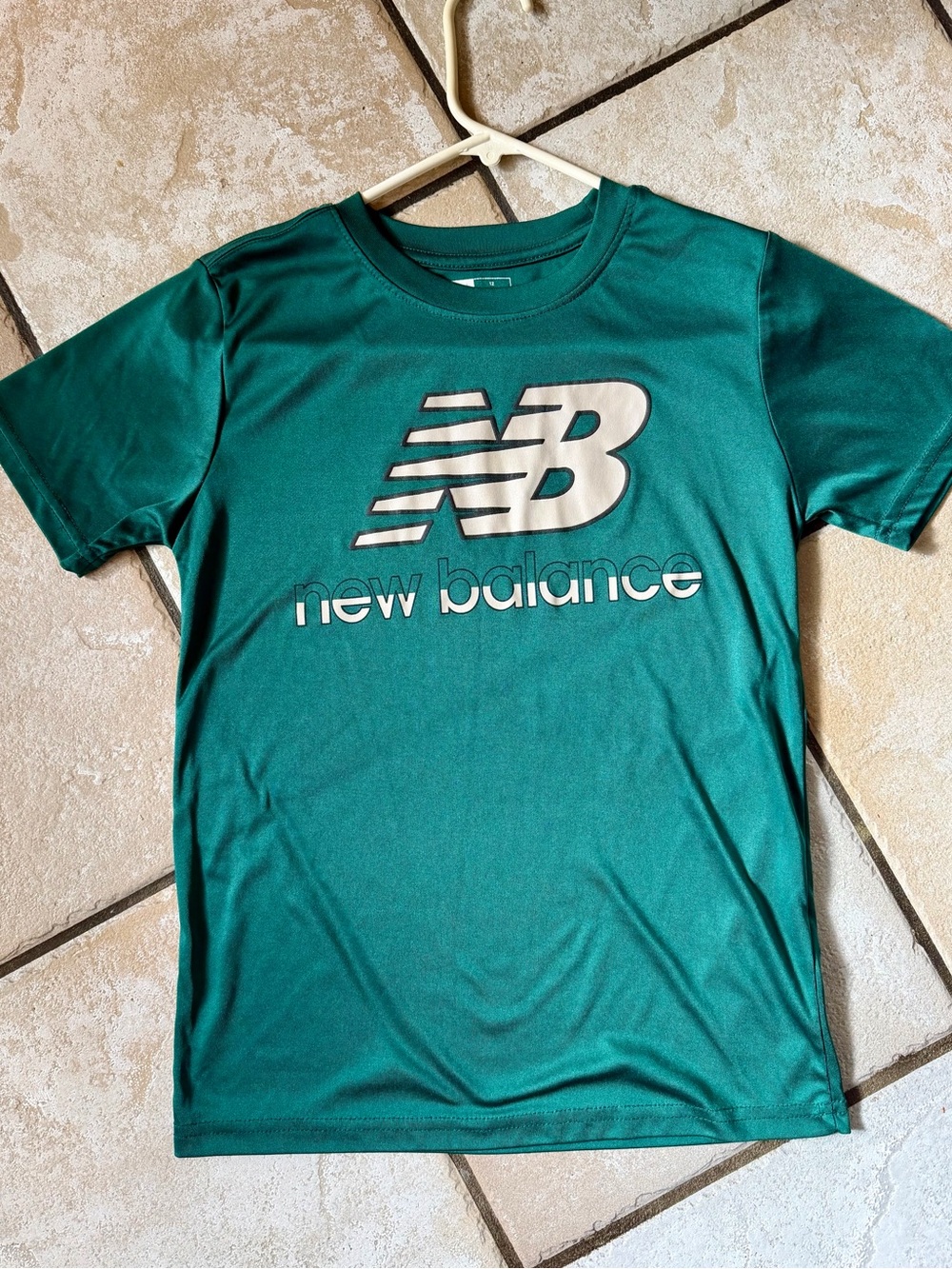 New Balance Teal Short Sleeve Logo Athletic Tee